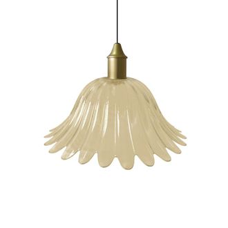 Tosel Suspensi&oacute;n vidrio ambre D27,5 cm
