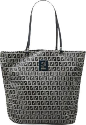 Fendi Pre-owned Vintage Tote Bag - Dames - Vintage Shopper - Grijs - ONE Size - Vintage