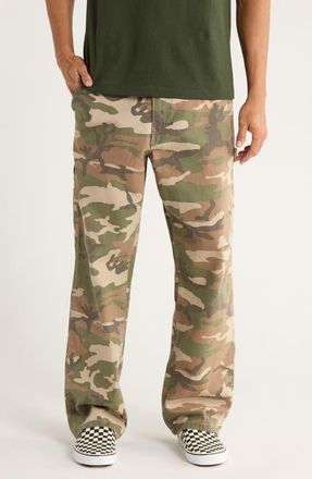 Vans Drill Chore Camo Print Cotton Pants in Vintage Camo at Nordstrom, Size 36