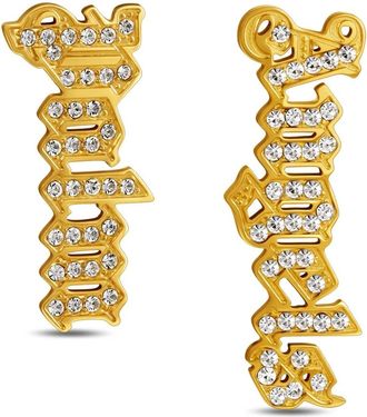 Palm Angels Grafia Oorbellen - Dames - Accessoires - Geel - Maat: ONE Size