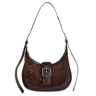 Generic Kexpery Vintage Style PU Leather Handbag for Women Adjustable Shoulder Bag Large Capacity for Work, Outing and Travel