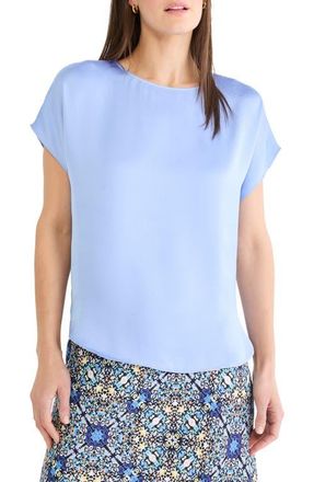 Nic+Zoe Day Gloss Top in French Blue at Nordstrom, Size Xx-Large