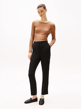 Tommy Hilfiger Crepe Slim Fit Pull-On Trousers