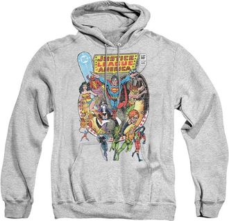 Gildan Justice League of America Team Up Adult Pull Over Hoodie / Hooded Sweatshirt