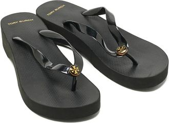 Tory Burch Infradito con logo - Nero