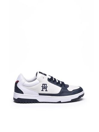 Tommy Hilfiger Blue Leather Suede Sneakers
