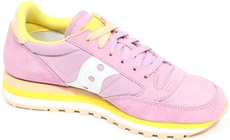 Saucony Jazz Triple Roze/Gele Sneakers - Dames - Sneakers - Roze - 37 EU - Leer - Schoenen