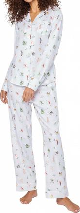 Petite Plume Twill Long Sleeve Pajama In 12 Days Of Christmas