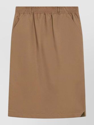 Chlo&eacute; midi pencil skirt side pockets detail