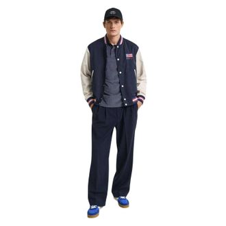 GANT Heren Regular Poloshirt met Korte Mouwen (Blauw)