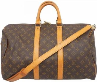 Louis Vuitton Vintage, unisex, Bruin, ONE Size, Pre-owned Weekendtas