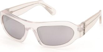 GCDS GD0045 26C Mens Sunglasses Clear Size 57