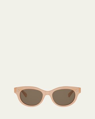 Celine 3 Dots 51mm Round Sunglasses