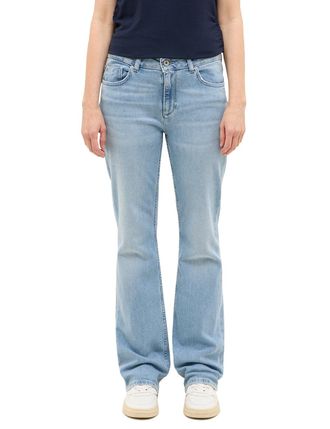 Mustang Bootcut-Jeans MUSTANG Damen Style Shelby Slim Boot, Damen, Gr. 26, L&auml;nge 32, blau (211 hellblau), Denim/Jeans, 98% Baumwolle, 2% Elasthan, unifarben, 