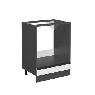 Vicco Armario Para Horno Empotrado R-line, Blanco, 60 Cm En Forma De J, Sin Encimera Vicco