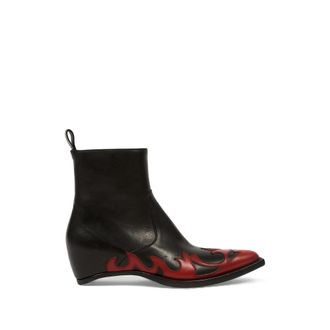 Maison Margiela Heel-Less Western Flames Boots