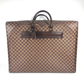 Louis Vuitton Brown Damier Canvas Ebene Damier Canvas Boston Bag (Pre-Owned)