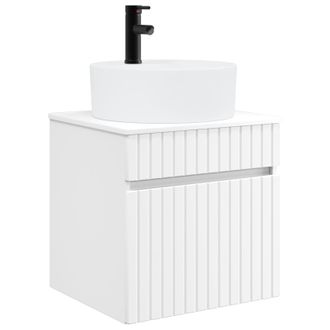 vidaXL Vanidad De Lavabo Montada En La Pared Blanco 49 X 44,5 X 65 Cm Vidaxl