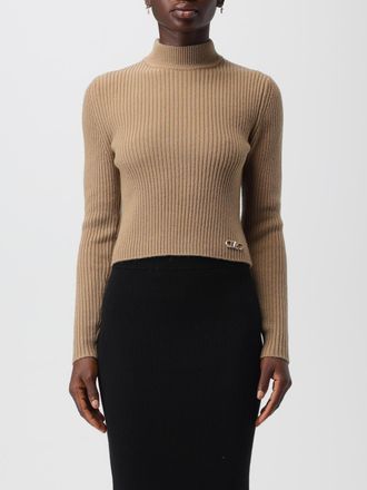 Michael Kors Geribbelde Mock Necker Cropped Trui