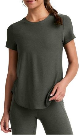 Beyond Yoga On the Down Low T-Shirt in Dusty Forest Heather at Nordstrom, Size X-Small