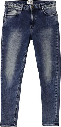 Acne Studios Skin 5 Skinny Jeans in Navy Blue Cotton Denim