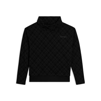Freddy Felpa comfort fit fantasia all-over con fondo sovrapposto