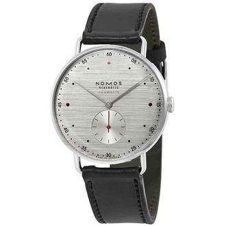 NOMOS Glash&uuml;tte Metro Neomatik Automatic Silver Dial Mens Watch 1114