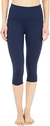 Skechers GO WALK High Waisted Capri Leggings Womens Casual Pants Navy : 2XL 16, Spandex/Nylon