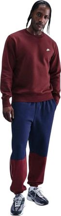 Nike Heren Club Logo Crew Neck Sweatshirt (Team Rood)