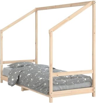vidaXL Estructura De Cama Para Ni&ntilde;os Madera Maciza De Pino 80x200 Cm Vidaxl