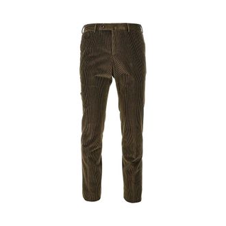 Pantaloni Torino Corduroy Slim Fit Broek - Heren - Broeken - Groen - Maat: 2XL Corduroy