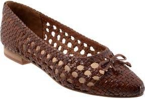 Trotters Edith Woven Flat in Brown at Nordstrom Rack, Size 9.5