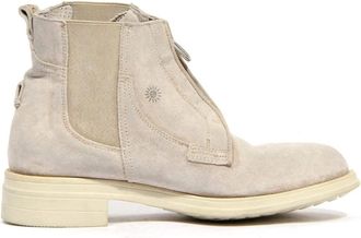 La Martina Vintage Effect Korte Laarzen in Beige Su&egrave;de - Dames - Chelseaboots - Beige - 37 EU - Su&egrave;de - Schoenen