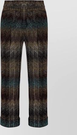 Missoni metallic snake-pattern flared trousers