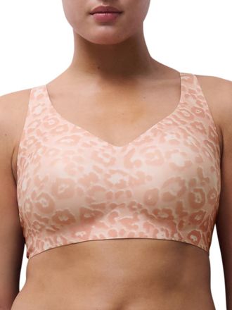 Chantelle Womens SoftStretch Power Plunge Bra - Pink Polyamide - Size X-Large