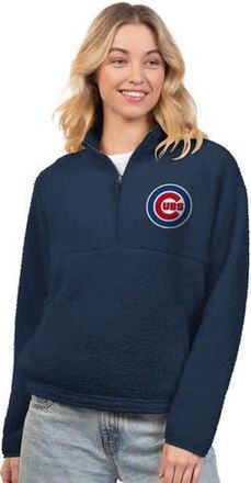 G-III 4Her by Carl Banks Womens G-III 4Her by Carl Banks Navy Chicago Cubs Everst Sherpa Half-Zip Pullover at Nordstrom, Size Xx-Large