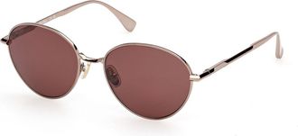 Max Mara MM0200 36S Womens Sunglasses Gold Size 54