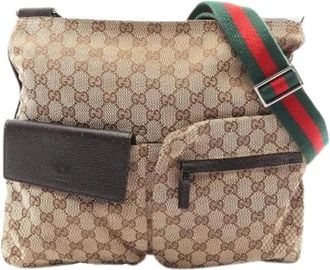 Gucci Pre-owned GG Canvas Schoudertas - Dames - Vintage Schoudertas - Veelkleurig - ONE Size - Leer - Vintage