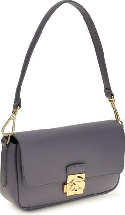 Coccinelle Womens Shoulder Bag C-Me Lock Calf Leather Stove (bos Taurus)