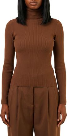 Max Mara Brown Knitted Turtle Neck Sweater