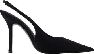 Alexander Wang Buffy 105mm Sling Back Pumps - Dames - Pumps - Zwart - 39 EU - Polyester - Schoenen