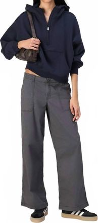 Mason's Asher Half Zip Top In Blue