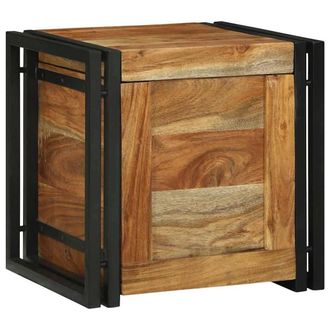 Berkfield Home Storage Chests Brown 40 x 40 x 40 cm Solid Acacia wood