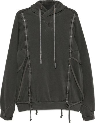 Boris Bidian Saberi Felpa in cotone con cappuccio - Grigio