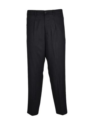 Luca Bertelli Baggy Fit Trousers In Sustainable Lyocell Fabric