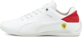 Puma Mens Scuderia Ferrari Drift Cat Delta Motorsport Shoes Trainers Low Top - Puma White-Rosso Corsa - 12