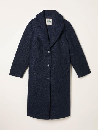 Fat Face FatFace Fern Navy Boucle Coat
