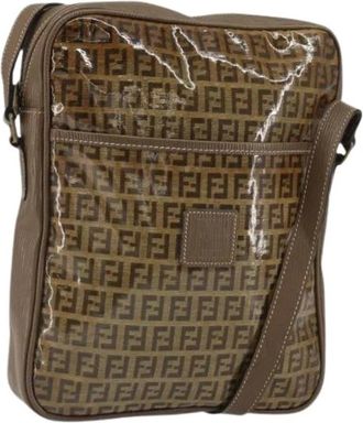 Fendi Pre-owned Canvas Cross Body Tas - Dames - Vintage Schoudertas - Bruin - ONE Size - Vintage