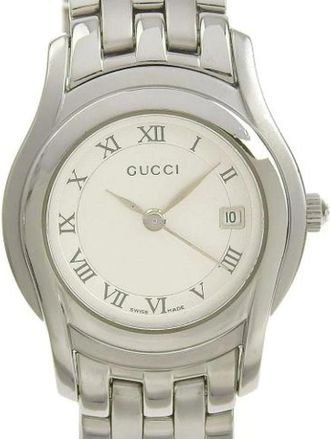 Gucci Pre-owned Watches, female, Gray, Size: ONE SIZE Pre-owned Stainless Steel Watch