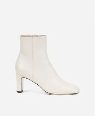 AGL Womens Ginny Heeled Ankle Booties In Ivory